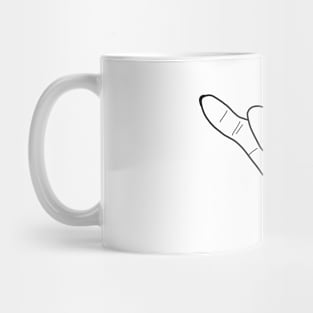 Carefree Hand Gesture Mug